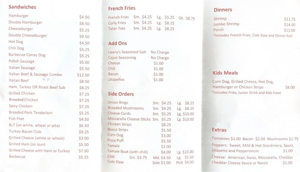 The Huntley Dairy Mart Menu image 1